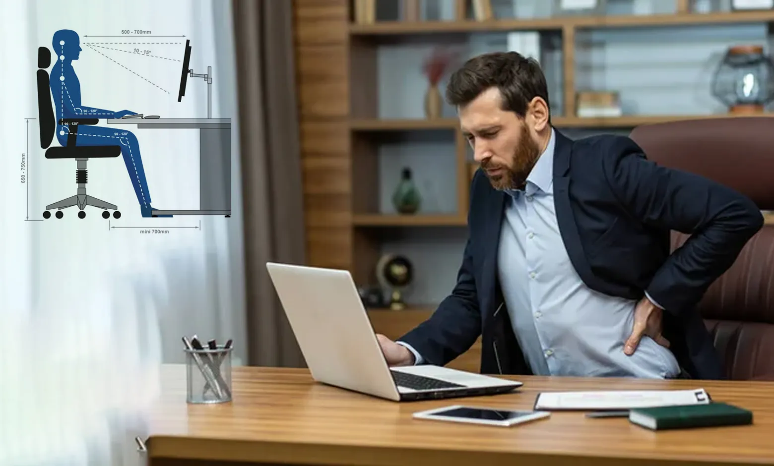 Menjaga Tulang Belakang dengan Ergonomi Meja dan Kursi yang Tepat